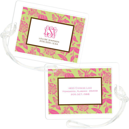 Honeysuckle Luggage Tags